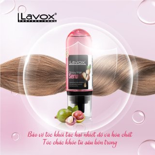 Serum Dưỡng Bóng Tóc Lavox Glossy Hair 90ml - Phục Hồi Tóc Toàn Diện Độ Bóng Cho Tóc Hư Tổn, Xơ Rối