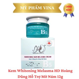 (XANH) KEM WHITENING MELASMA HS HOÀNG DŨNGHỖ TRỢ MỜ NÁM 12G 1