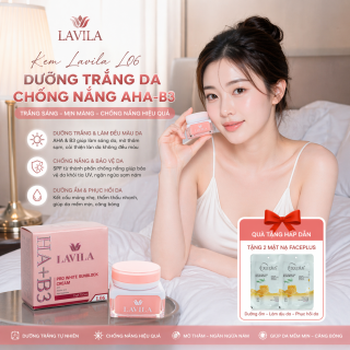 Kem Lavila L06 Dưỡng Trắng Da Chống Nắng AHA-B3 15GR (tặng mặt nạ) 2