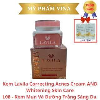 Kem LAVILA L08 Sạch Mụn Và Dưỡng Trắng Sáng Da 15gr - Correcting Acnes Cream And Whitening Skin Care (tặng mặt nạ) 1