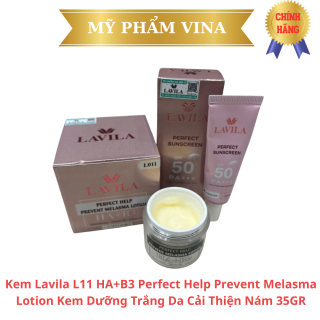 Kem Lavila L11 HA+B3 Perfect Help Prevent Melasma - Kem Dưỡng Trắng Cải Thiện Nám 35GR (tặng kem chống nắng 20ml)