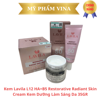 Kem Lavila L12 Restorative Radiant Skin Cream HA+B5 - Kem Dưỡng Làm Sáng Da 35GR (TẶNG KEM CHỐNG NẮNG 20ML)