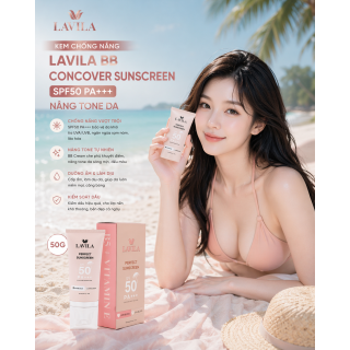 Kem Chống Nắng Lavila BB Concover Sunscreen SPF50 PA+++ Nâng Tone Da 50G