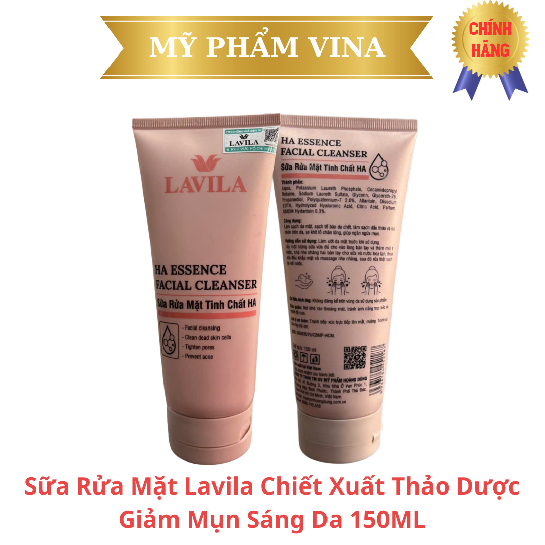 Sữa Rửa Mặt Lavila Chiết Xuất Thảo Dược Giảm Mụn Sáng Da 150ML 1