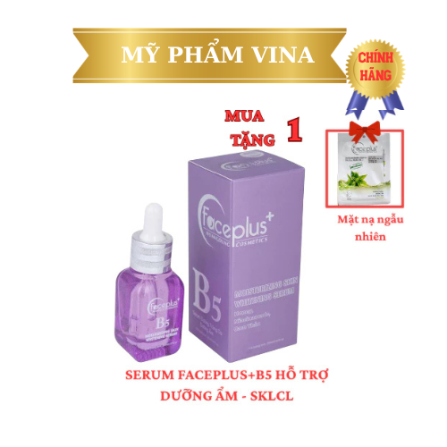 [Màu tím] (Tặng mặt nạ) Serum Faceplus+B5 Moisturizing Skin Whitening - dưỡng trắng da dưỡng ẩm - 20ML 1