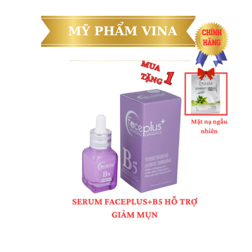 [Mẫu mới] Serum Faceplus+ B5 dưỡng trắng da - ngăn ngừa mụn - mờ thâm (Tặng mặt nạ) - màu tím - 40ML 1