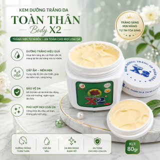 Kem Dưỡng Trắng Da Toàn Thân Body X2 80gr 