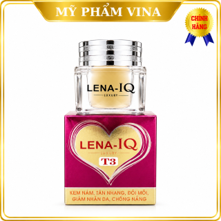 Kem LENA-IQ T3 LUXURY Sạch nám - Tàn nhang - Đồi mồi - Giảm nhăn - Chống nắng - Ngăn ngừa lão hóa da 15g