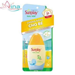 Kem chống nắng ngăn đen sạm cho bé Sunplay Baby Mild SPF35 (30g)