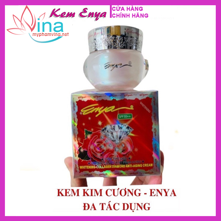 Kem Dưỡng Trắng Da Chống Lão Hóa Cao Cấp ENYA Collagen Kim Cương 25gr 1