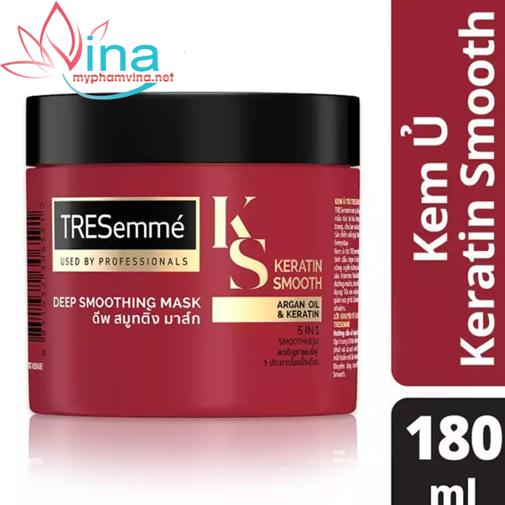 Kem ủ tóc TRESemme Keratin Smooth Vào Nếp Suôn Mượt (180ml) 1