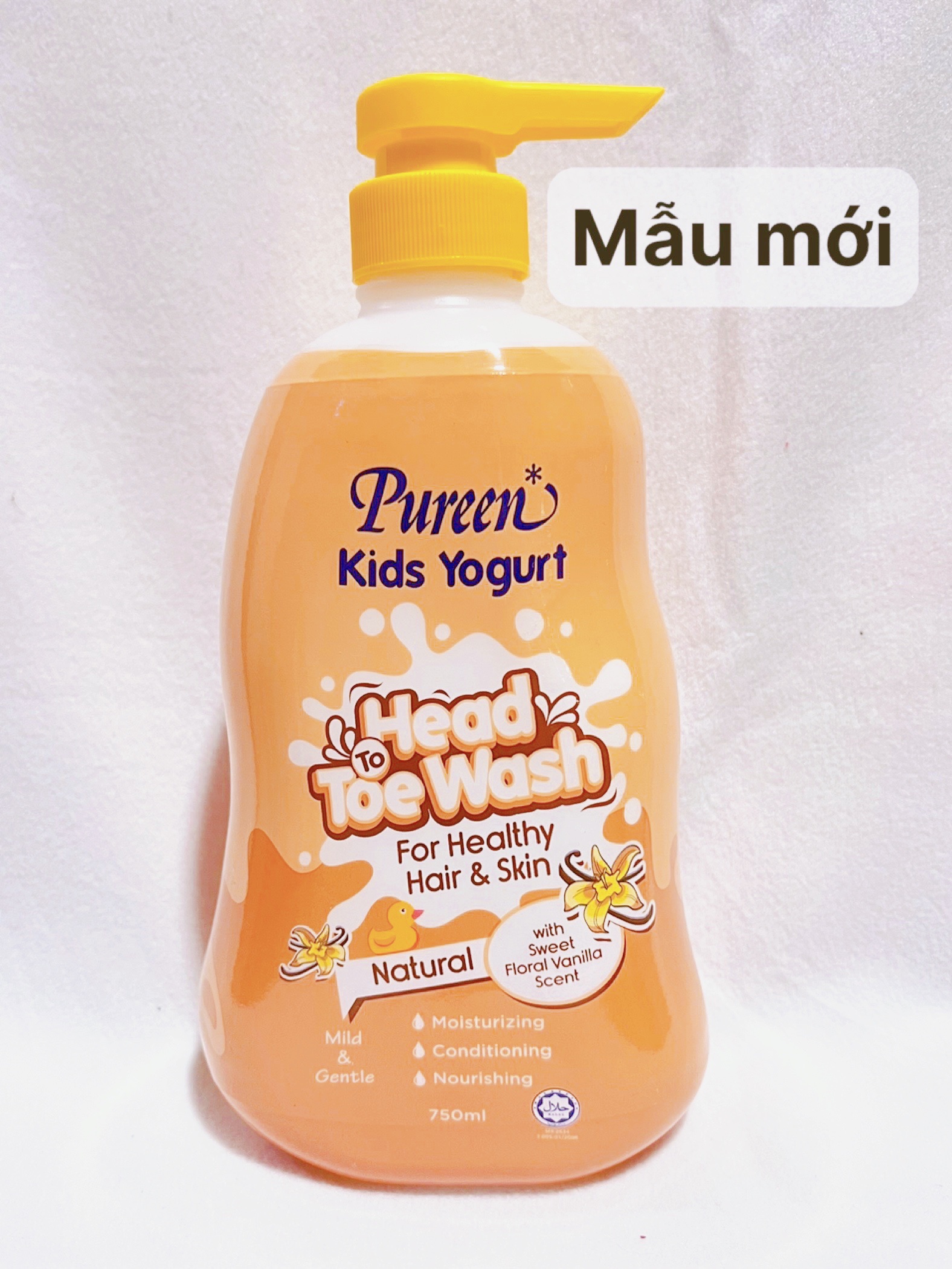 Tắm Gội Toàn Thân Pureen Sữa Chua & Vani 750ml 1