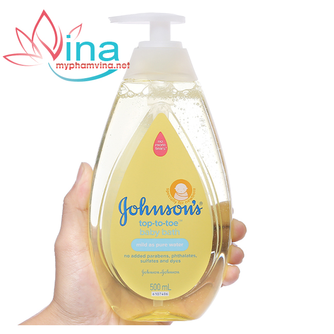 Sữa tắm cho bé johnsons baby top to toe 500ml 2