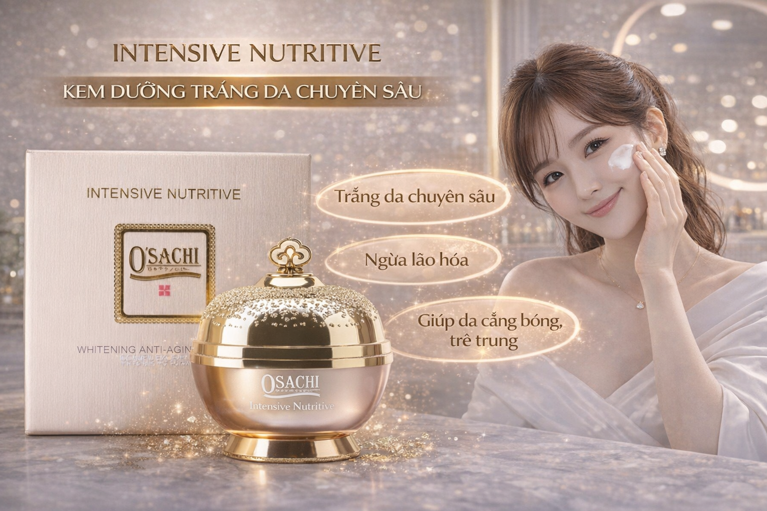 Kem Osachi VIP Dưỡng Trắng Da Nám Cao Cấp Trong 2 Tuần 25gr
