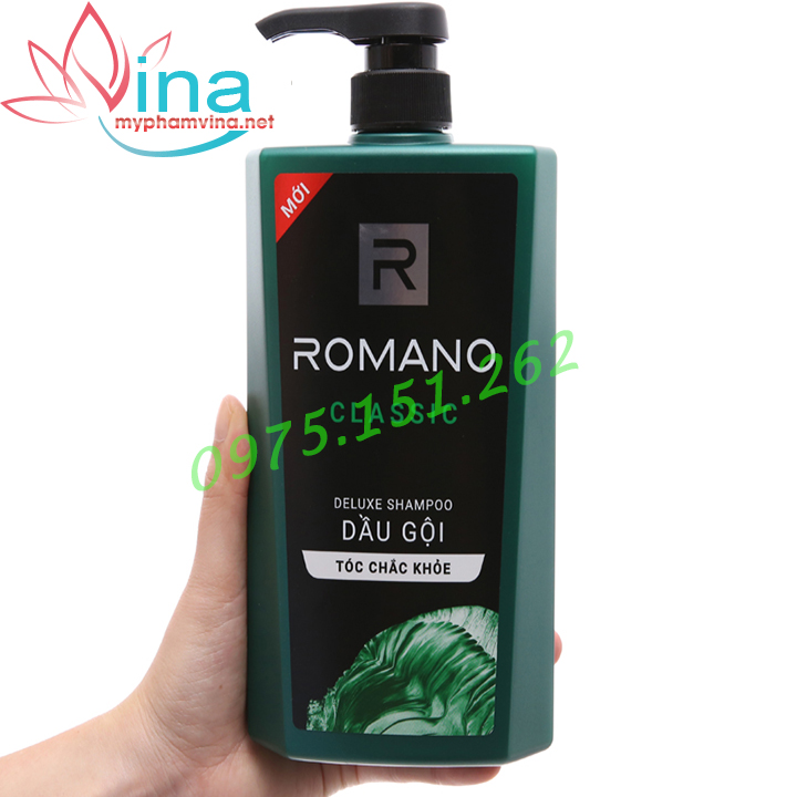 Dầu gội hương nước hoa Romano Classic tóc chắc khoẻ 650g 2