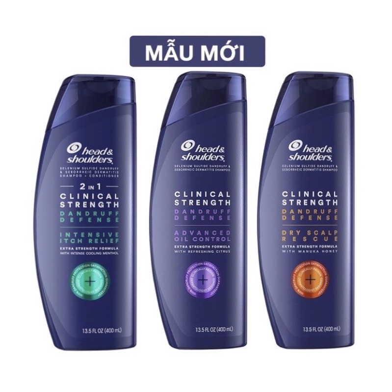 Dầu gội Head & Shoulder Clinical Strength Shampoo 400ml 2