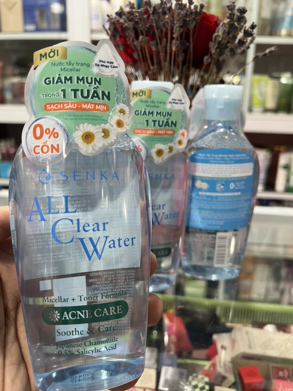 Nước Tẩy Trang Senka All Clear Water Acne Care Ngừa Mụn 230ml