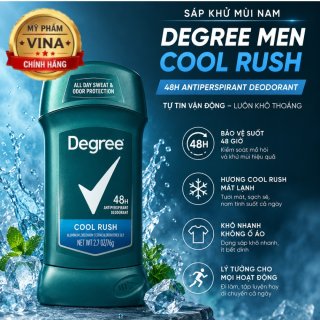  Sáp khử mùi cho nam Degree Men Cool Rush 48H Antiperspirant 76g