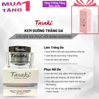 Kem Tasaki dưỡng trắng phục hồi Nano Diamond sạch nám, tàn nhang, chống lão hóa 25gr