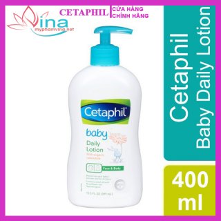 Sữa dưỡng ẩm sử dụng hàng ngày cho da em bé Cetaphil Baby Daily Lotion 400ml - Tinh chất hoa cúc