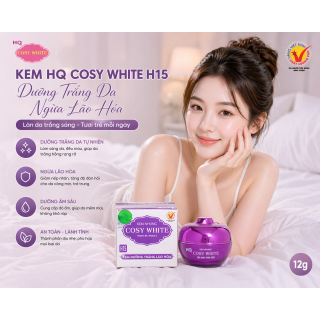 Kem HQ Cosy White  H15 Dưỡng Trắng Da Ngừa Lão Hóa 12g
