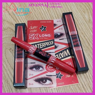Mascara Nối Mi 2 Đầu Sivanna Colors Super Model 5X Long Deep Black Waterproof