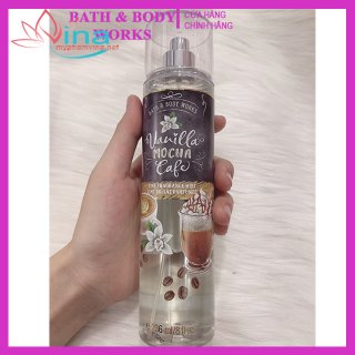 Xịt Thơm Toàn Thân Bath And Body Works Vanilla Mocha Cafe Body Mist (236ml) 2