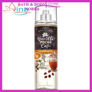 Xịt Thơm Toàn Thân Bath And Body Works Vanilla Mocha Cafe Body Mist (236ml) 1