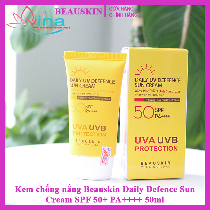 Kem chống nắng Beauskin Daily UV Deffence Sun Cream 50+ SPF/PA++++ 50ml 2